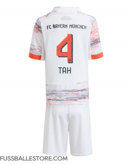 Günstige Bayern Munich Jonathan Tah #4 Auswärts Trikotsatzt Kinder 2025-26 Kurzarm (+ Kurze Hosen)